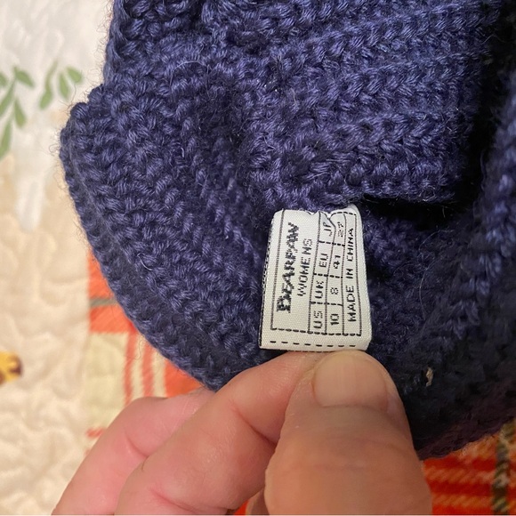 BearPaw Indigo Knit Boots NWT SZ10 - Picture 6 of 9